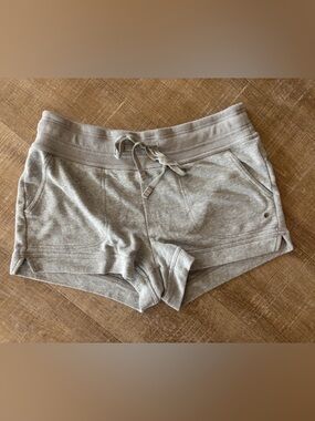 prAna Terry Lounge Shorts Women’s Medium Gray Drawstring Casual